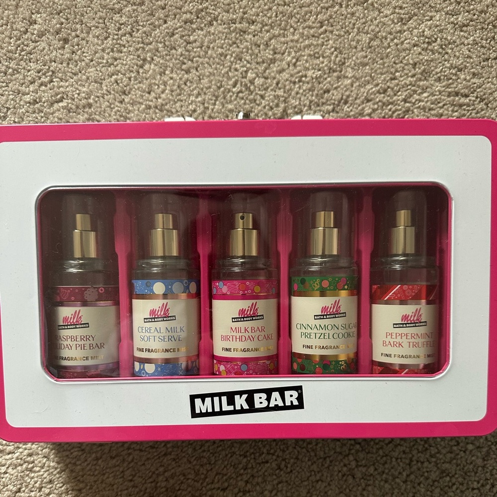 Bath and Body Works Milk Bar Mini Fine Body Fragrance Mist Sampler Gift Set